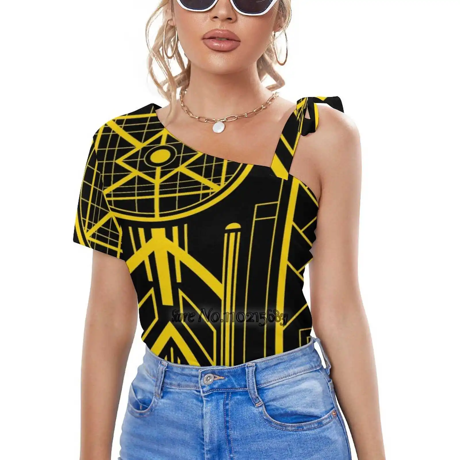 

Женская футболка с принтом звезд-арт-деко, летние пикантные топы, уличная одежда, футболки, корейские топы, винтажные Ретро Топы со звездами