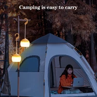 new outdoor atmosphere night light camping portable lighting led tent light for snow peak lantern flower rechargeable flashlight