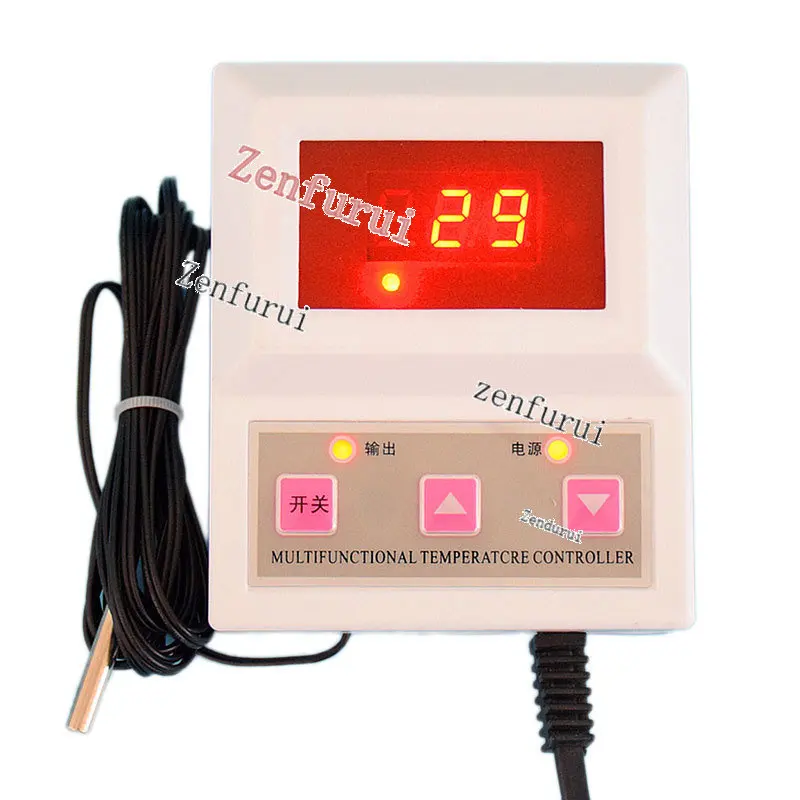 

HS-611 Lifting and Temperature Dual-Purpose Temperature Controller Greenhouse Seedling Pet Breeding Intelligent Temperature