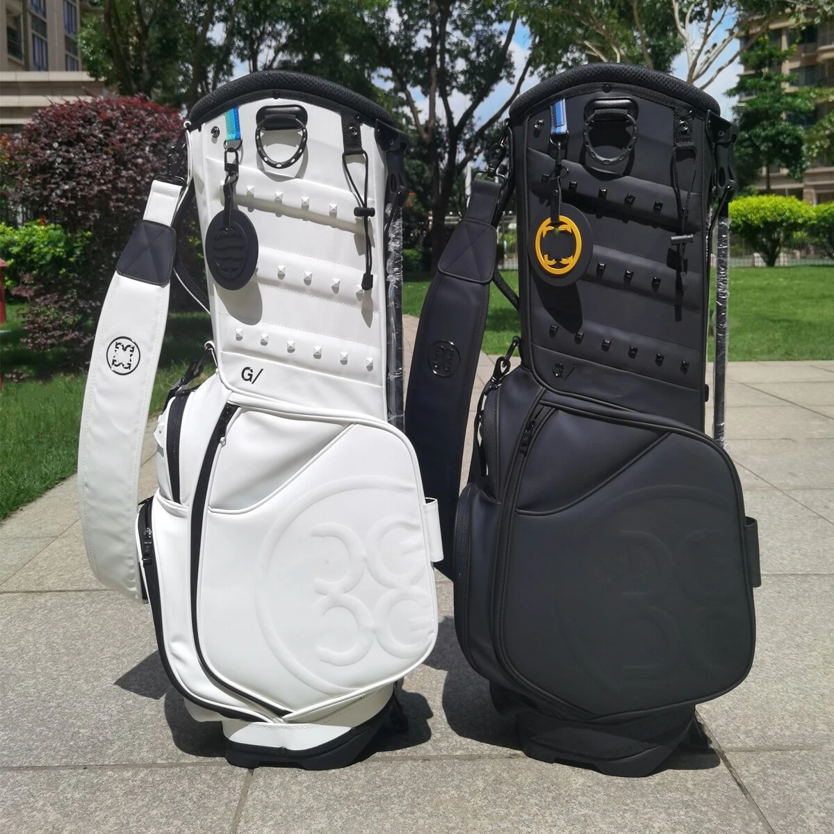 

Легкая сумка-держатель для гольфа, сумка из ПУ кожи с принтом для мужчин и женщин, сумки для гольфа для спорта на открытом воздухе и отдыха