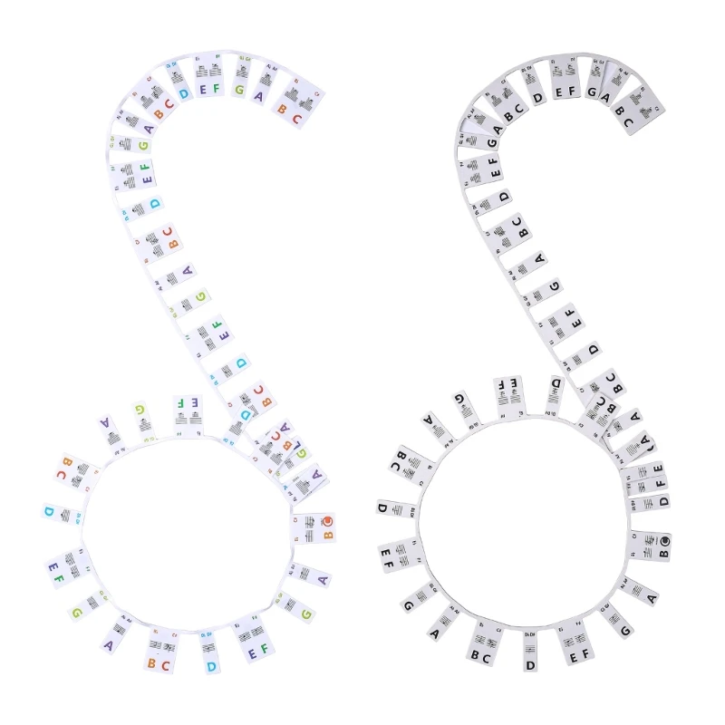 

Съемные этикетки H58D для клавиатуры пианино, 88/61 клавиш, наклейка для клавиатуры