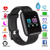 sports watch relogio smart watch men women 116 plus blood pressure monitor waterproof tracker bracelet heart rate smartwatch fo