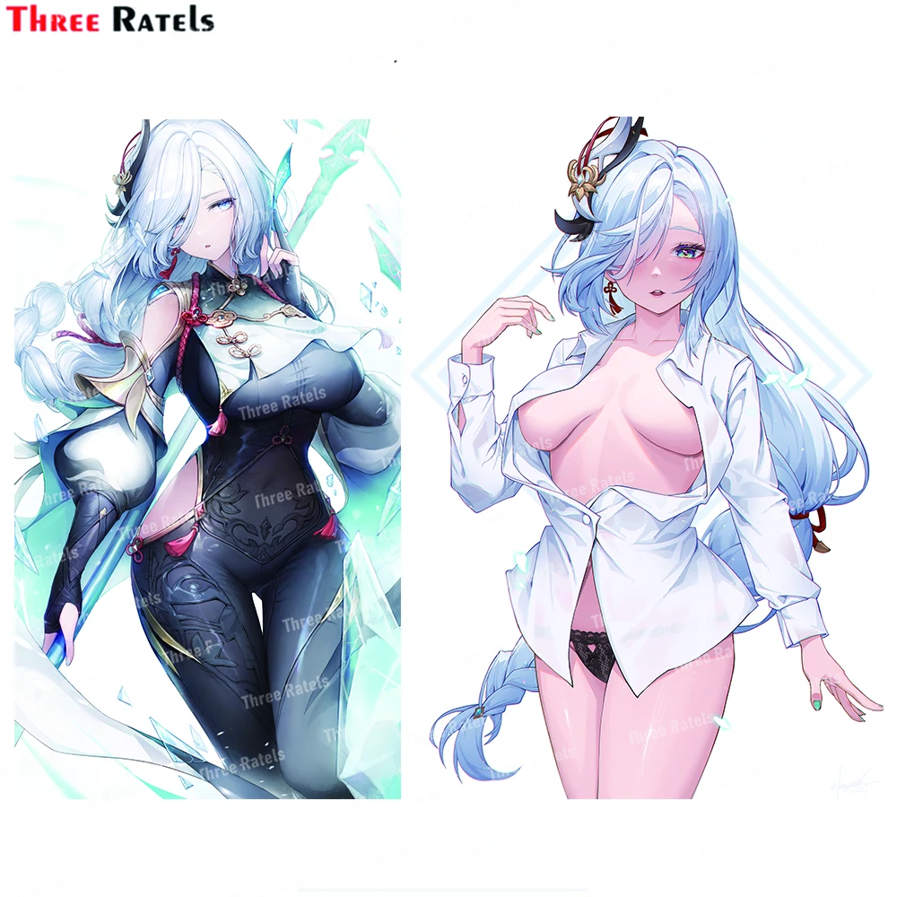 

Three Ratels I777 Shenhe Genshin искусственная наклейка на автомобиль наклейка с рисунком из аниме