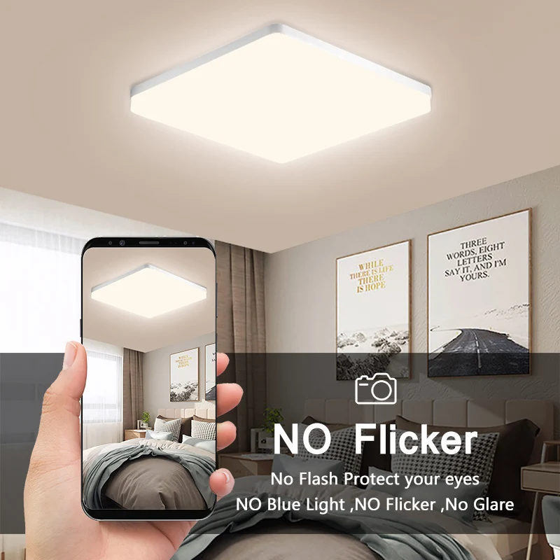Round Square LED Ceiling lights 18W 24W 36W 48W For Bedroom Lighting Fixture Led Panel Lamps Living Room kitchen Foyer |