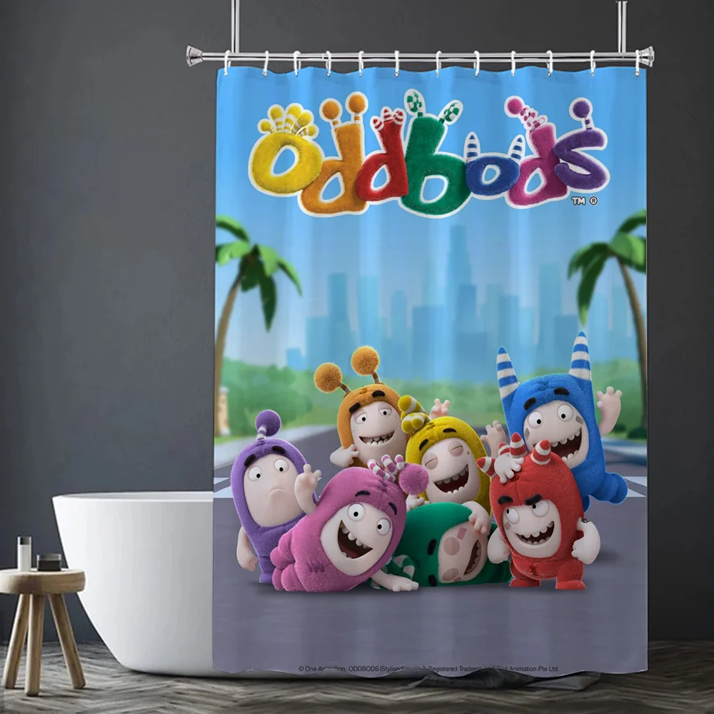 Oddbodes современный стиль водонепроницаемая занавеска для душа аксессуар из