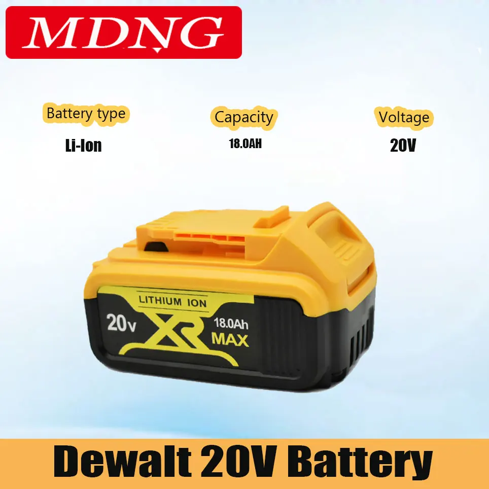 

2023 Original 20V18000mah for Dewalt DCB200 RechargeableLi-ion Battery 20V MAX Replacement for DeWalt DCB205 DCB201 DCB203 Power