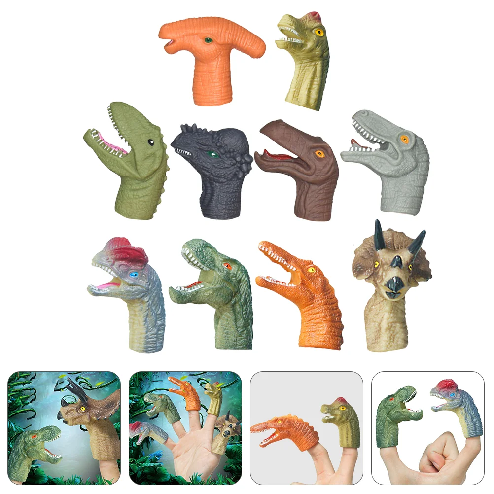 

10 Pcs Soft Rubber Thumb Toy Toys Infants Finger Puppet Kids Animal Toys Plaything Abs Child