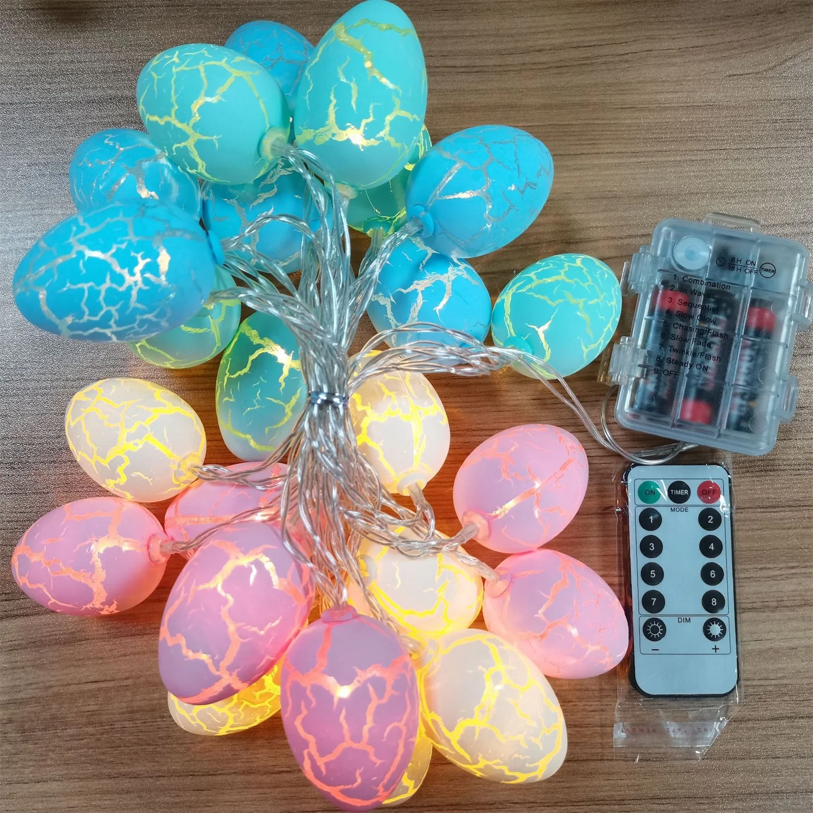 

Easter Colorful Eggs LED String Light 1.5m 10LEDs/3m 20LEDs Easter Decoration String Light Fairy Garland Light String Home Decor