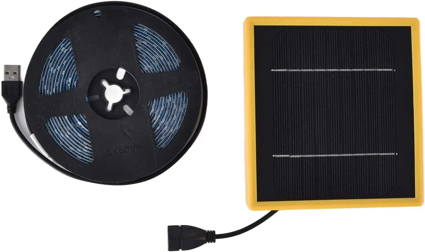 5m LED plant grow light bar full spectrum solar with solar panel grow light aquarium greenhouse