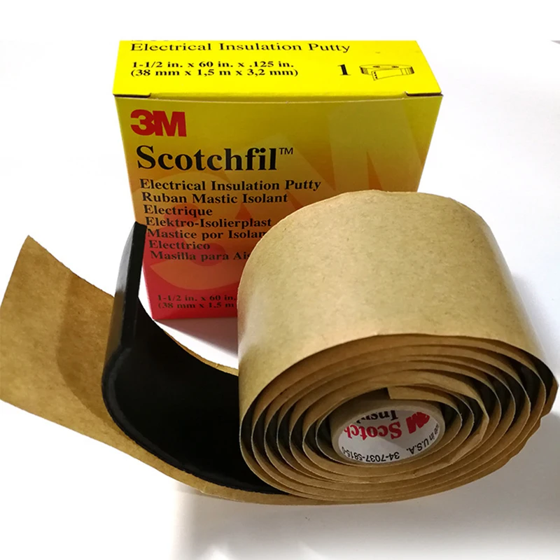 

3M Scotchfil Electrical Insulation Putty Non-corrosive Mastic Adhesive Insulation Sealing Electrical Tape 38mm*1.5m*3.2mm