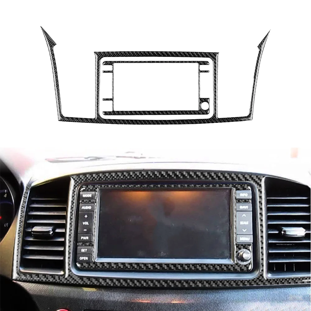 

Настоящее углеродное волокно для MITSUBISHI Lancer 2008-2014 Декоративные наклейки для панели навигации автомобиля аксессуары для модификации автомоб...