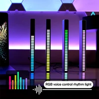 plug in style rgb music sound control led light app control pickup voice activated rhythm lights color ambient led light bar