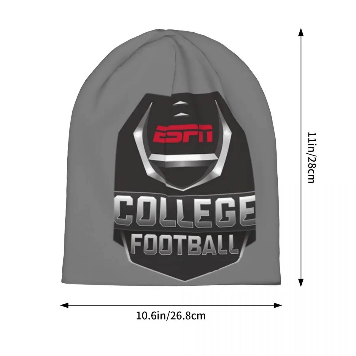 ESPN студенческая футбольная теплая вязаная шапка модная шапка-капот осень-зима