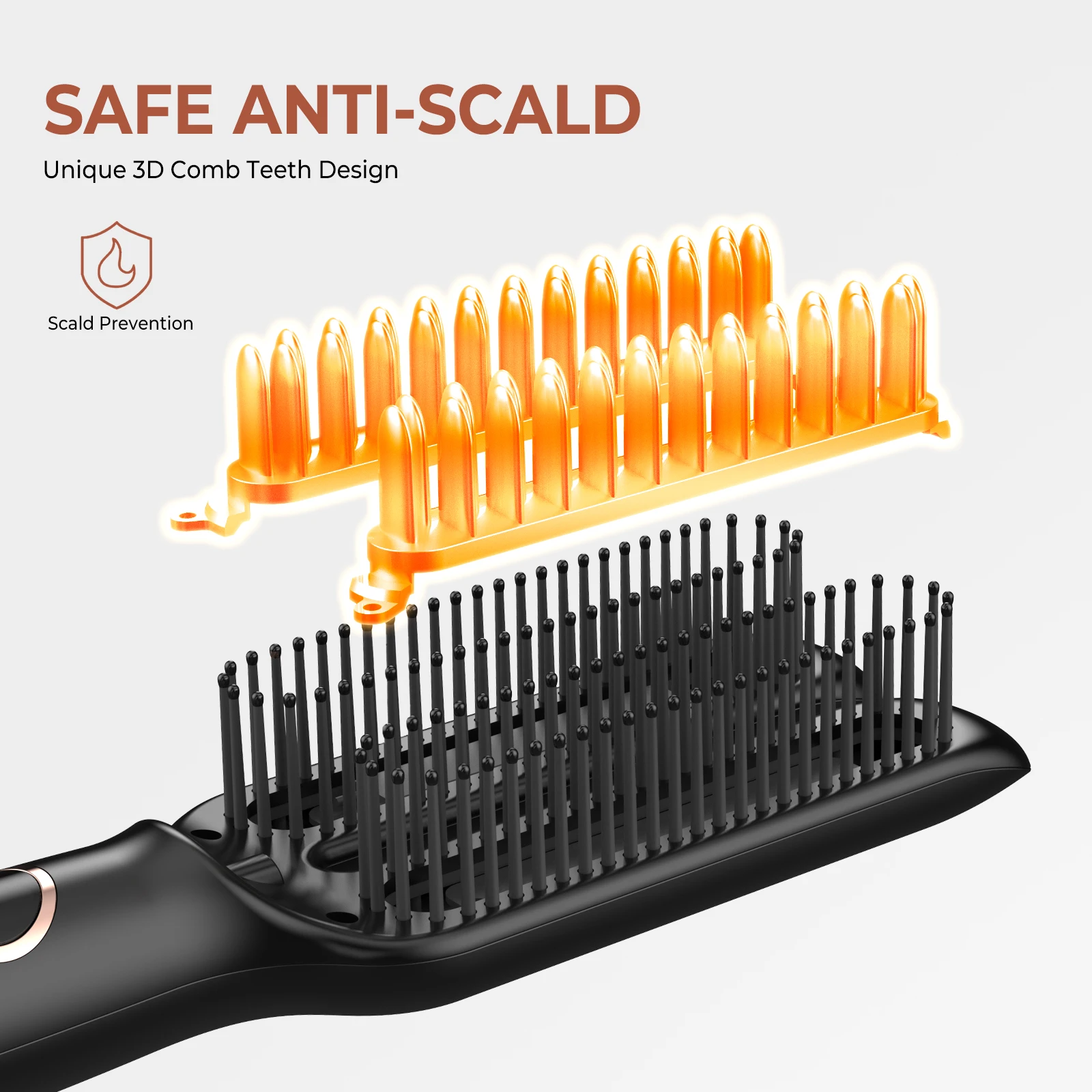 Электрическая горячая расческа многофункциональная для прямых волос с