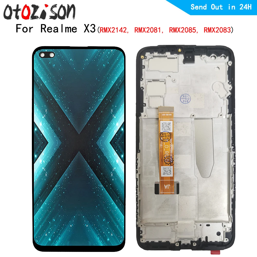 6 57 дюймовый IPS-экран для Oppo Realme X3 RMX2142 RMX2081 RMX2085 ЖК-дисплей экран сенсорная панель