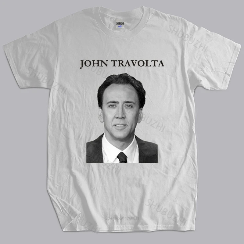 

Mens T-shirt Euro size TOPS T Shirt Short Sleeve Men Nicolas Cage Face Off T-shirt unisex tee-shirt women top tees drop shipping