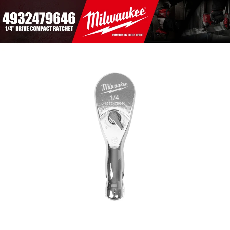 

Milwaukee 4932479646 Компактный привод с трещоткой 1/4 дюйма, ручные инструменты