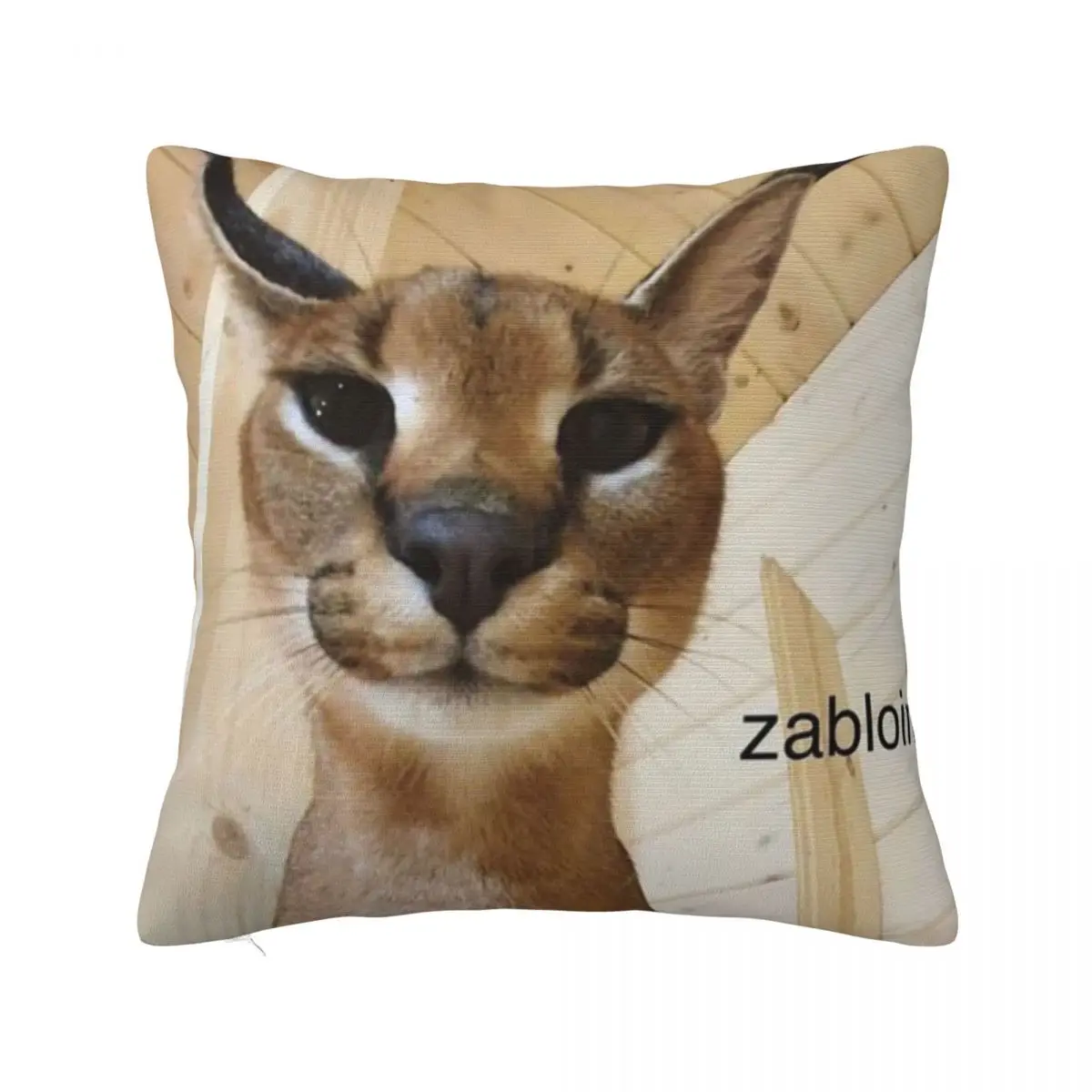 

Big Floppa Animal Cat Pillowcase Soft Polyester Cushion Cover Decorations Pillow Case Cover Home Wholesale 40X40cm