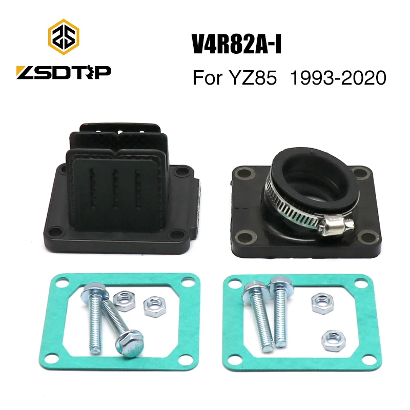 ZSDTRP YZ85 VF4 Reed Valve System Petals V4R82A-I With Intake Manifold For YAMAHA YZ80 YZ 85 80 1993-2020