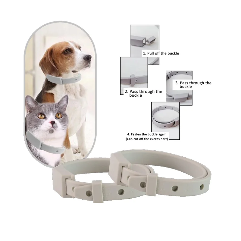 

Anti Flea Tick Collar For Cat Small Dog Antiparasitic 8Month Protection Adjustable Puppy Kitten Collar Breakaway Pet Accessories