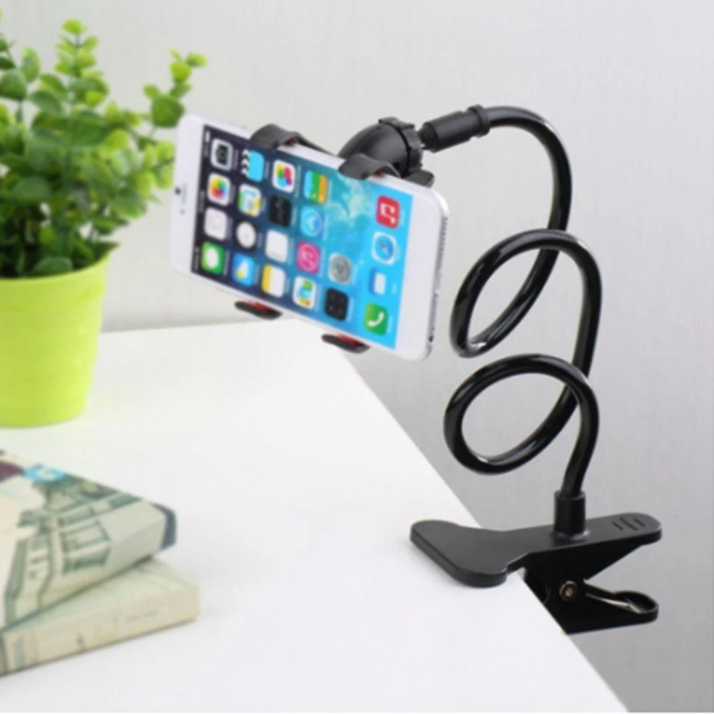 

1Pc Universal Cell Phone holder Flexible Long Arm lazy Phone Holder Clamp Bed Tablet Car Mount Bracket For iPhone XS X Samsung