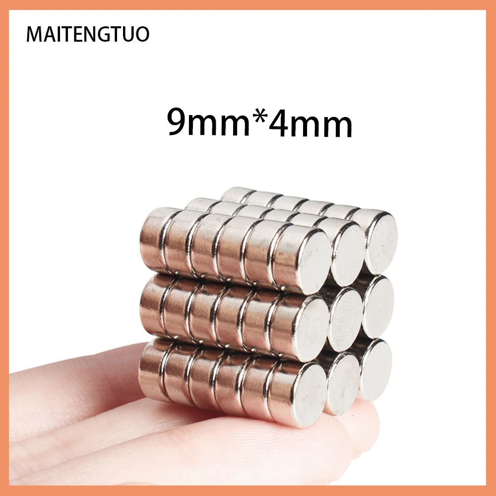 

10/50/100/200PCS 9mm x 4mm Neodymium Magnet 9x4 N35 NdFeB Round Super Powerful Strong Permanent Magnetic imanes 9*4