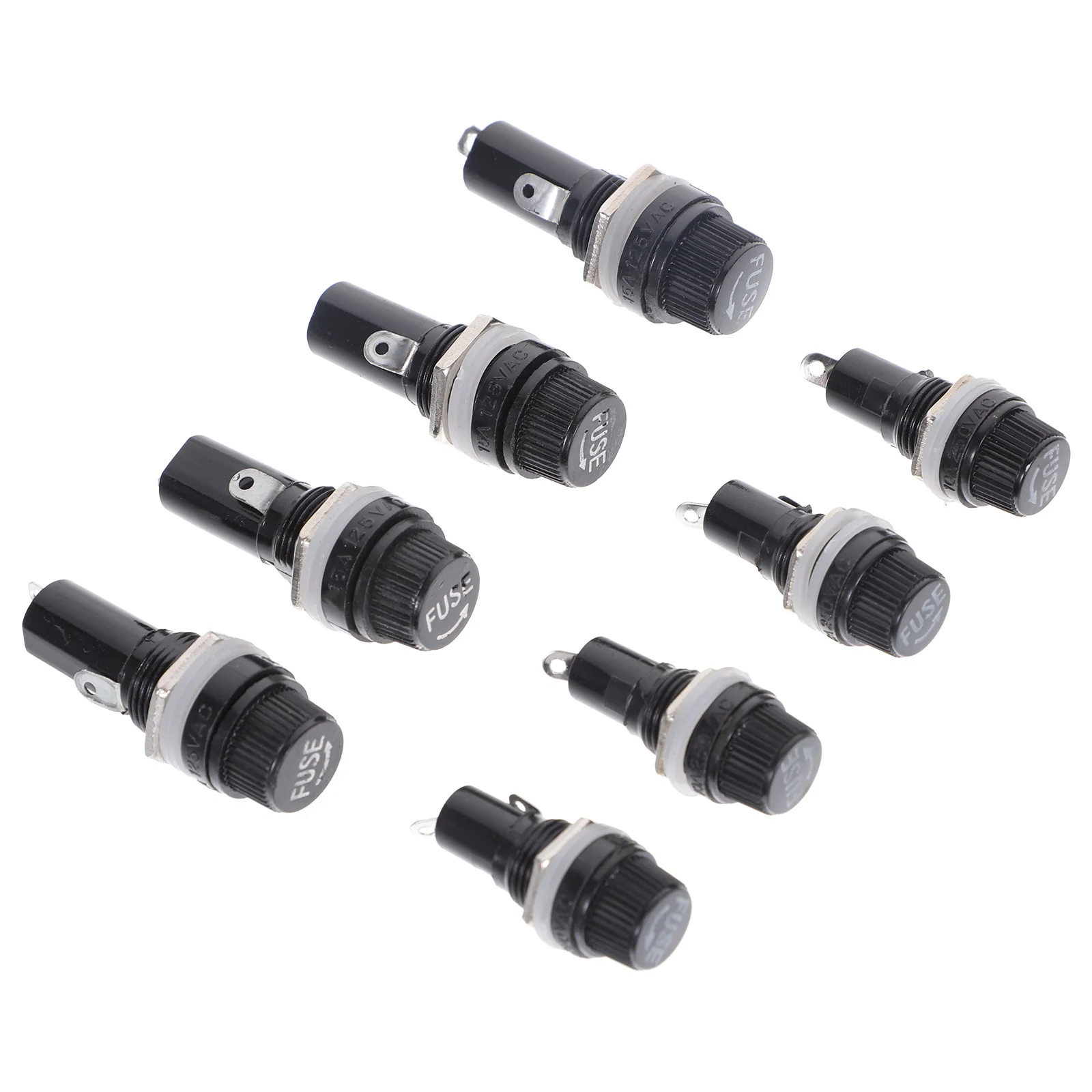

16 Pcs Black Outlet 5x20mm Fuse Holder Panel Fuse Fuse Fuse Holders Panel Mount Marine Fuse Panel Flush Mount Fuse Panel Mount