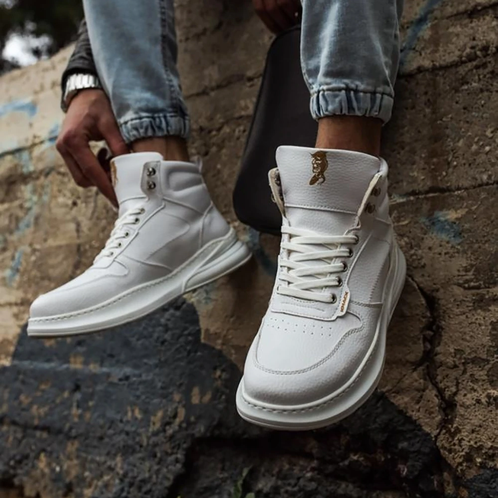 

Knack High Sole Shoes F-505 White