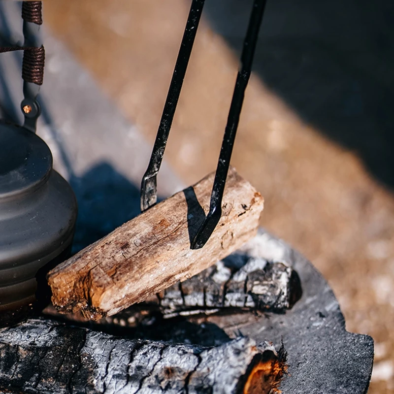 Сверхмощные чугунные щипцы для камина аксессуары внутреннего огня/костровых ям