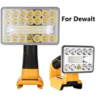 Светодиодная вссветильник шка, зарядное устройство USB для инструмента Dewalt, 12 Вт, 18 Вт, светильник для литий-ионных батарей 14,4-20 в, DCB201, DCB200, для использования вне помещений
