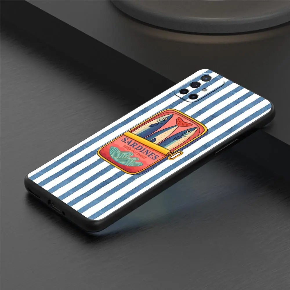 Чехол для телефона Oneplus 13R 12R 10R 9RT 9R 13 12 11 10T 9 Nord CE 2 3 N100 N200 N10 N30 Pro 5G, мягкий ТПУ, с забавным рисунком рыбы-сардинки, лазерный эффект (art.: 3920d92ebd602) - 3920d92ebd602