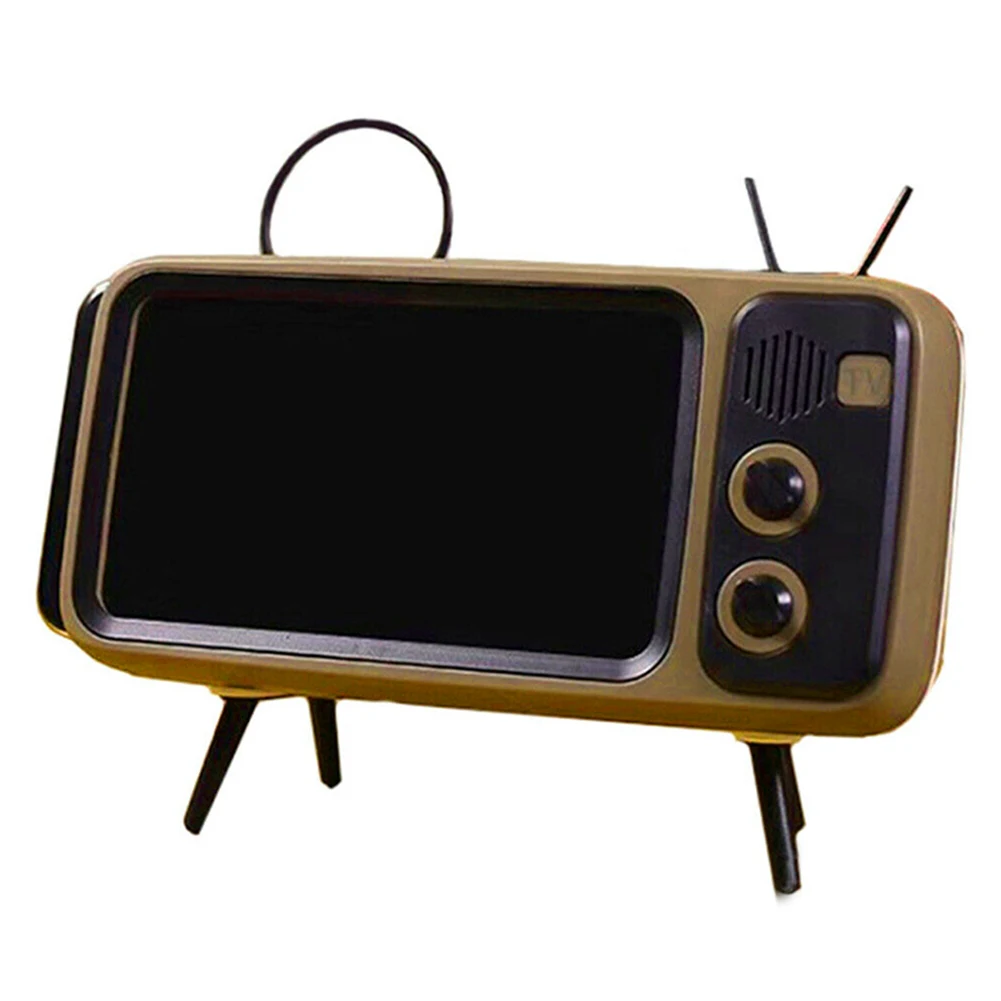 

New Hot Mini Speaker Retro TV Mobile Phone Screen Stand Wireless Portable Audio Speakers