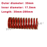 1 pcs red medium load outer dia 35mminner dia 17 5mmlength 35mm 200mm spiral stamping compression die spring helical