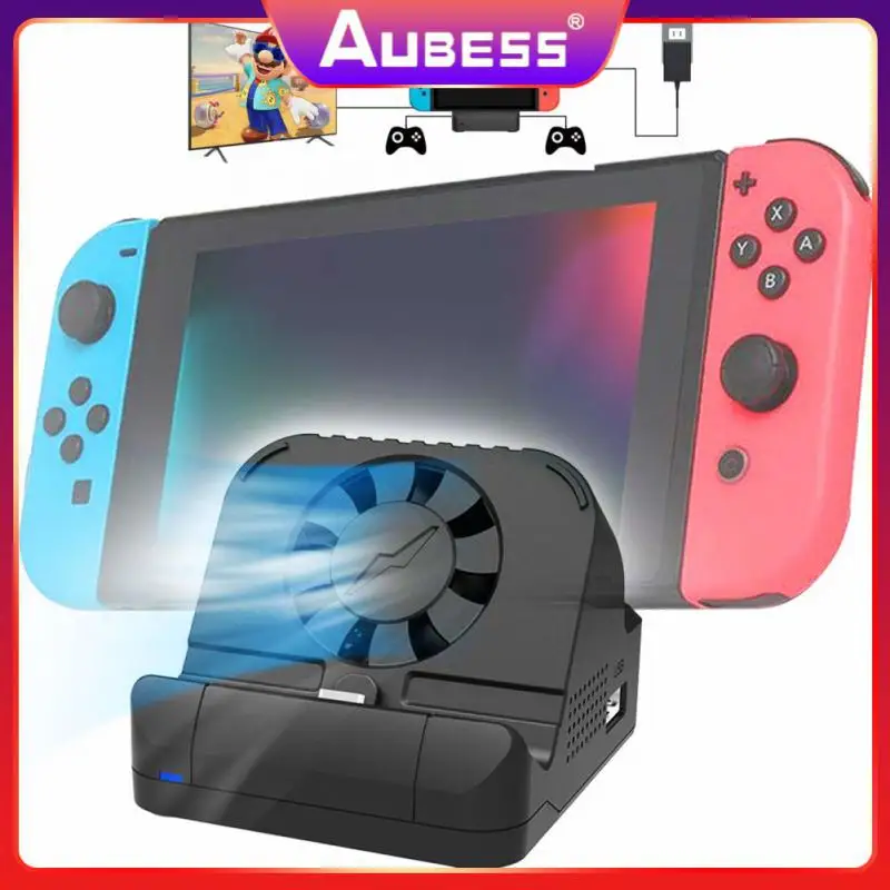 

With Fan Cooling Charging Base For Switch Usb3.0 Docking Station Multifunctional With Usb 3.0 Port For Switch Dock