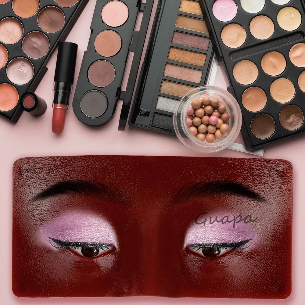 1 шт. темно-коричневый макияж доска для практики макияжа манекен Bionic лица