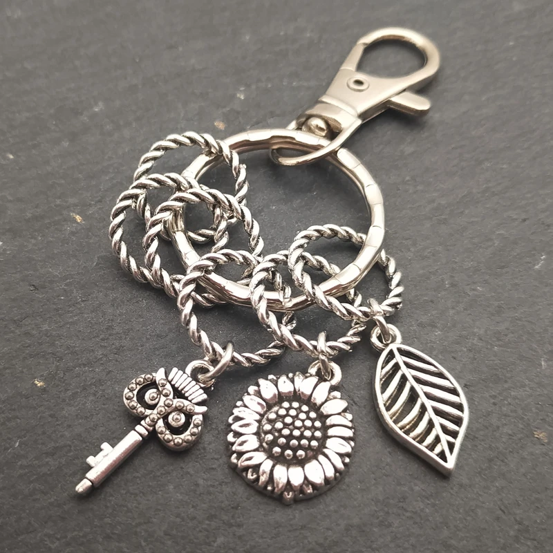 Новинка милый брелок для девочек искусство Подсолнух Маленькая подвеска в виде