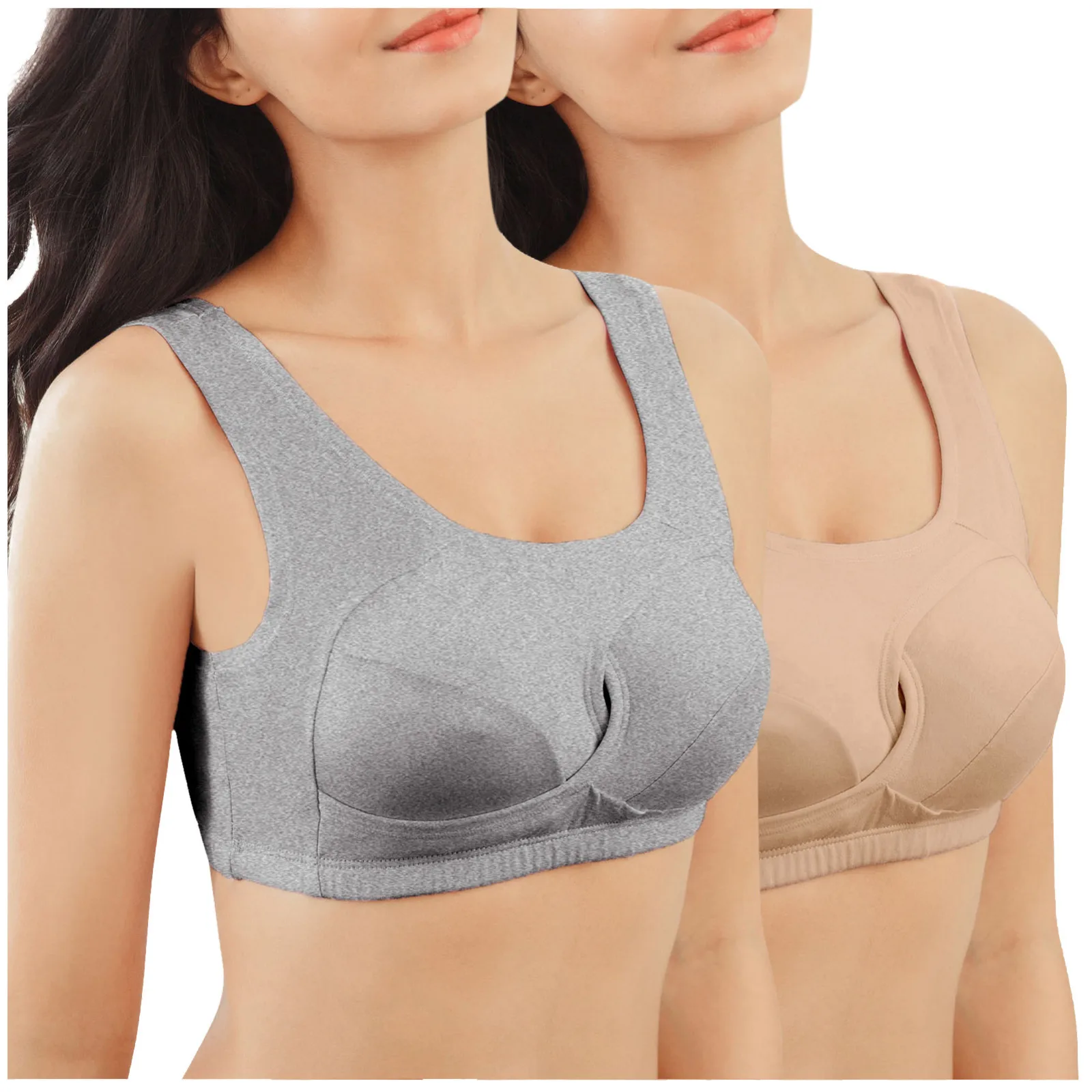 

Bras 2 Yoga Fitness Underwear For Women Sports Gathered Bra Pack Hollow Vest Intimates