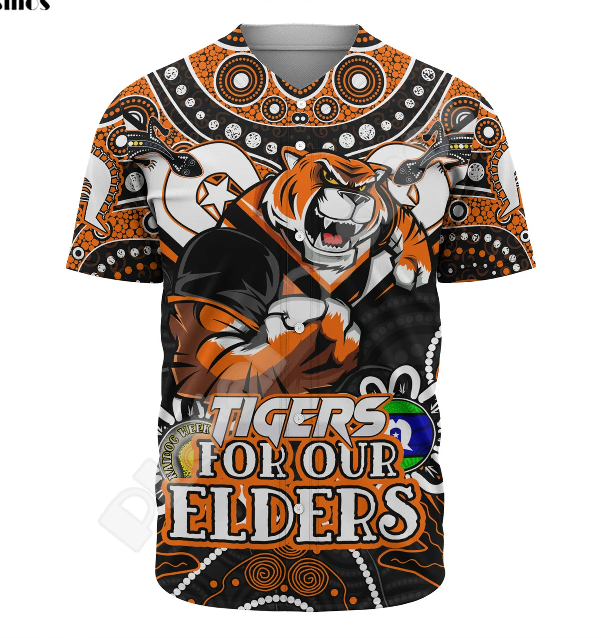 Австралийский флаг страны аборигенные животные Тигр кролики тату 3DPrint Harajuku