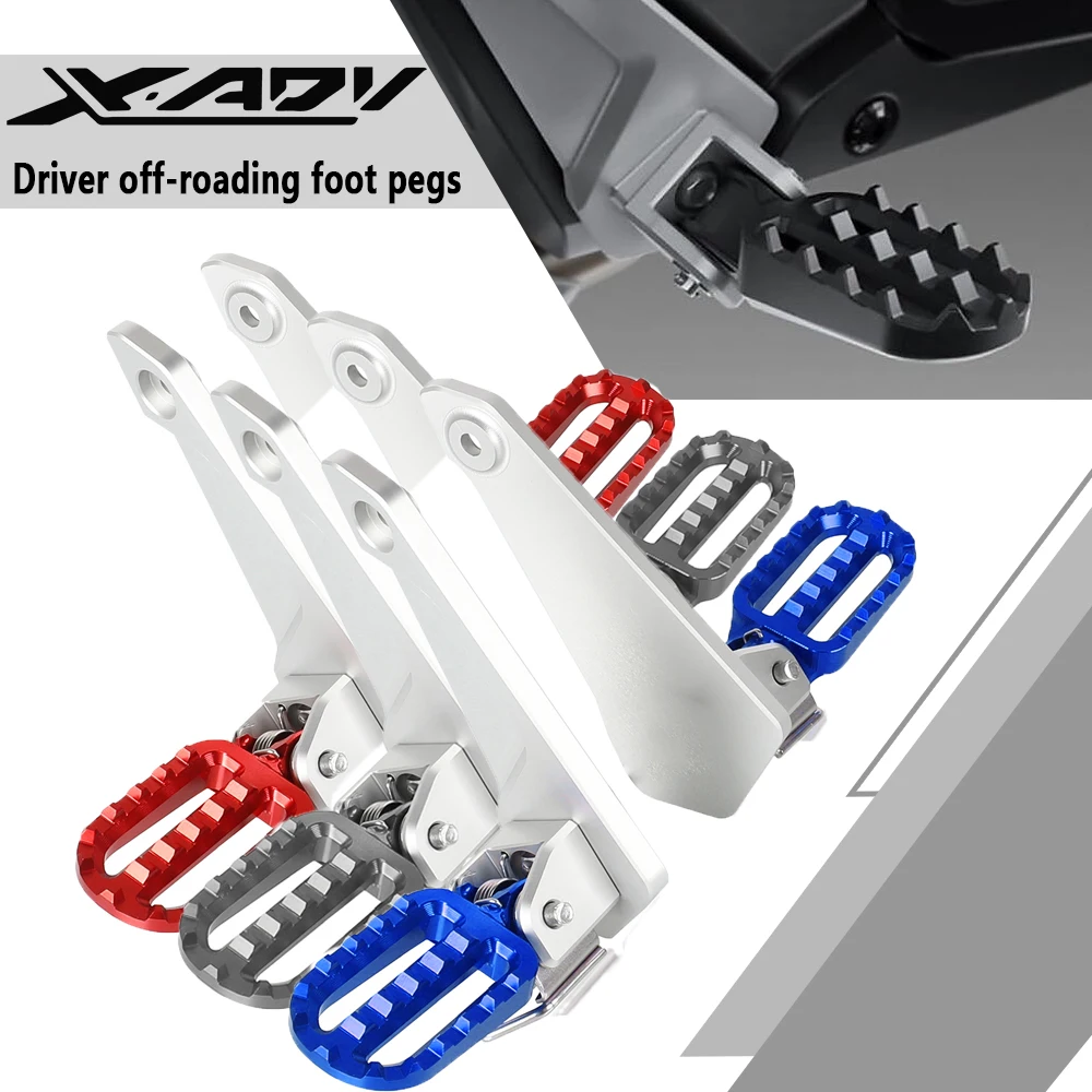 For HONDA xadv X ADV X-ADV 750 2021 2020 2019 2017 2018 Motorcycle CNC Footpegs Foot Pegs Rests Pedals Off-Road Electric Vehicle