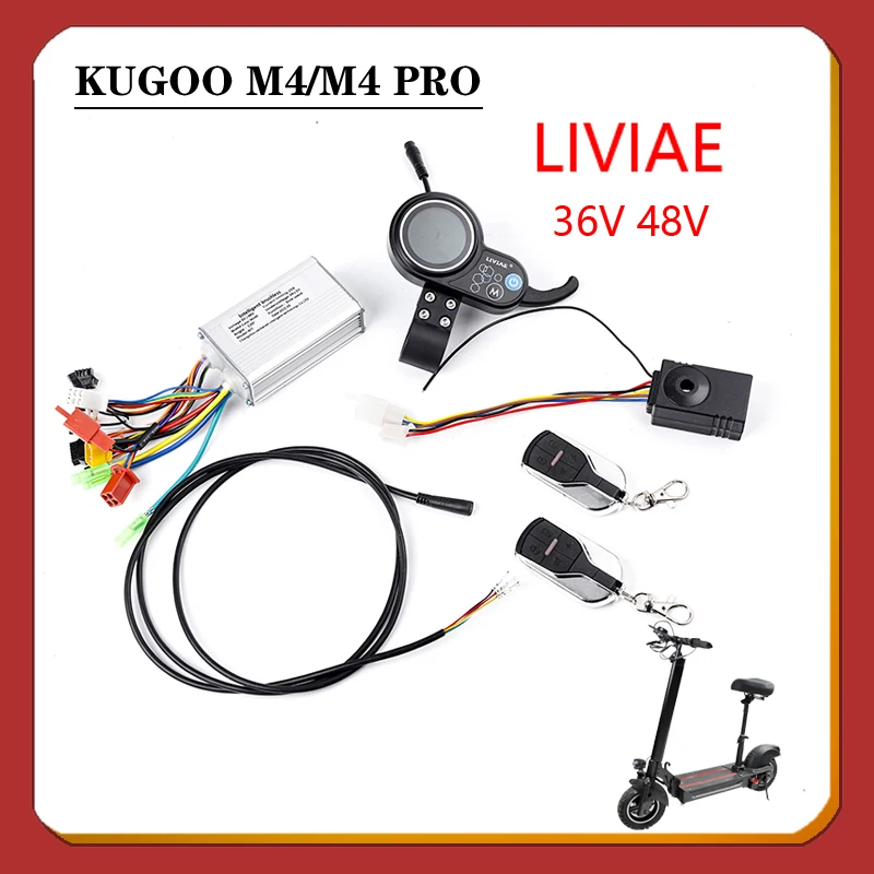 

Electric Scooter Liviae Brushless Motor Controller 36V / 48V Speed Regulating Instrument LCD Screen Thumb Accelerator