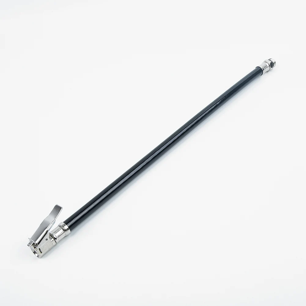 

Lock on Car Clip Chuck Inflator Hose Spare Parts Fitting Black Air Tire Pressure Meter Auto Automobile Flexible