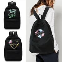2022 casual travel backpack student school bag large capacity laptop bag canvas bride print zipper unisex organizer shoulder bag