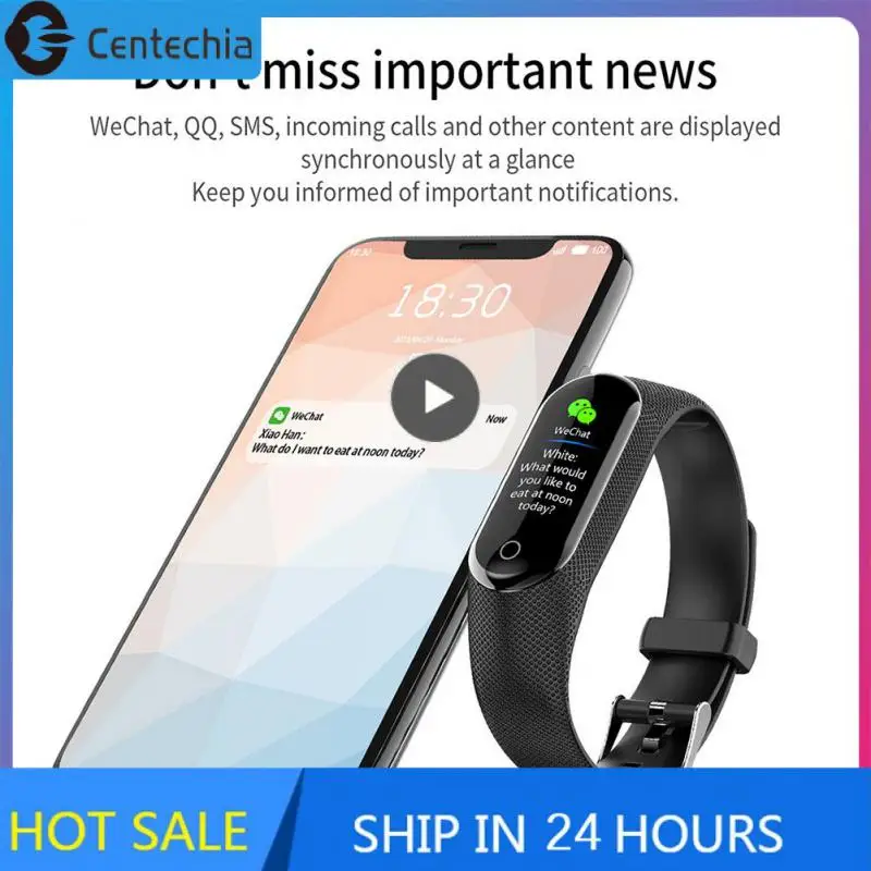 

Smart Watch Waterproof 105mah Bracelet Usb Charge 0.96 Inch Sports Watch Hd Touch Screen Heart Rate Monitoring