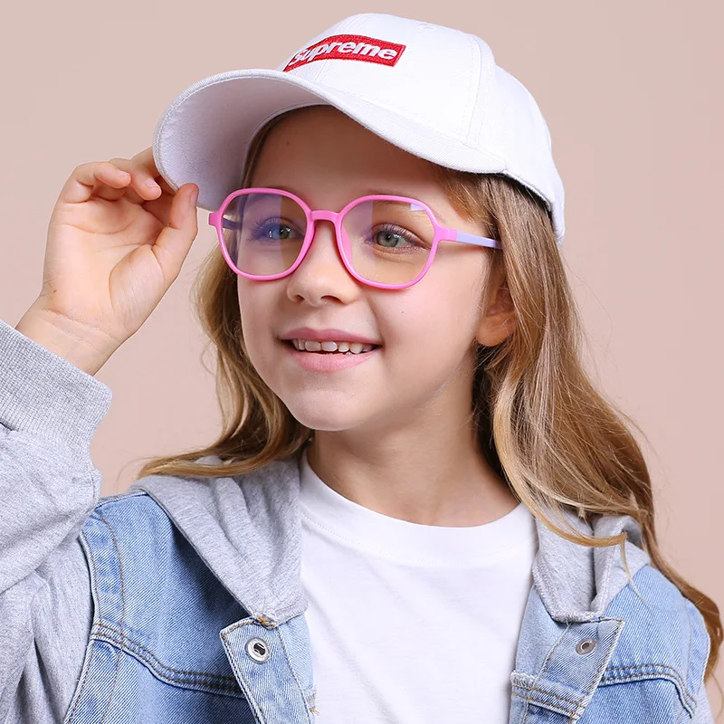 

Очки детские с защитой от сисветильник, гибкие оптические линзы в оправе для девочек, антибликовые компьютерные очки с блокировкой сисветильник