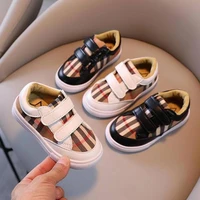 childrens shoes autumn new color grid small white shoes boys fashion shoes students lightweight girls casual shoes
