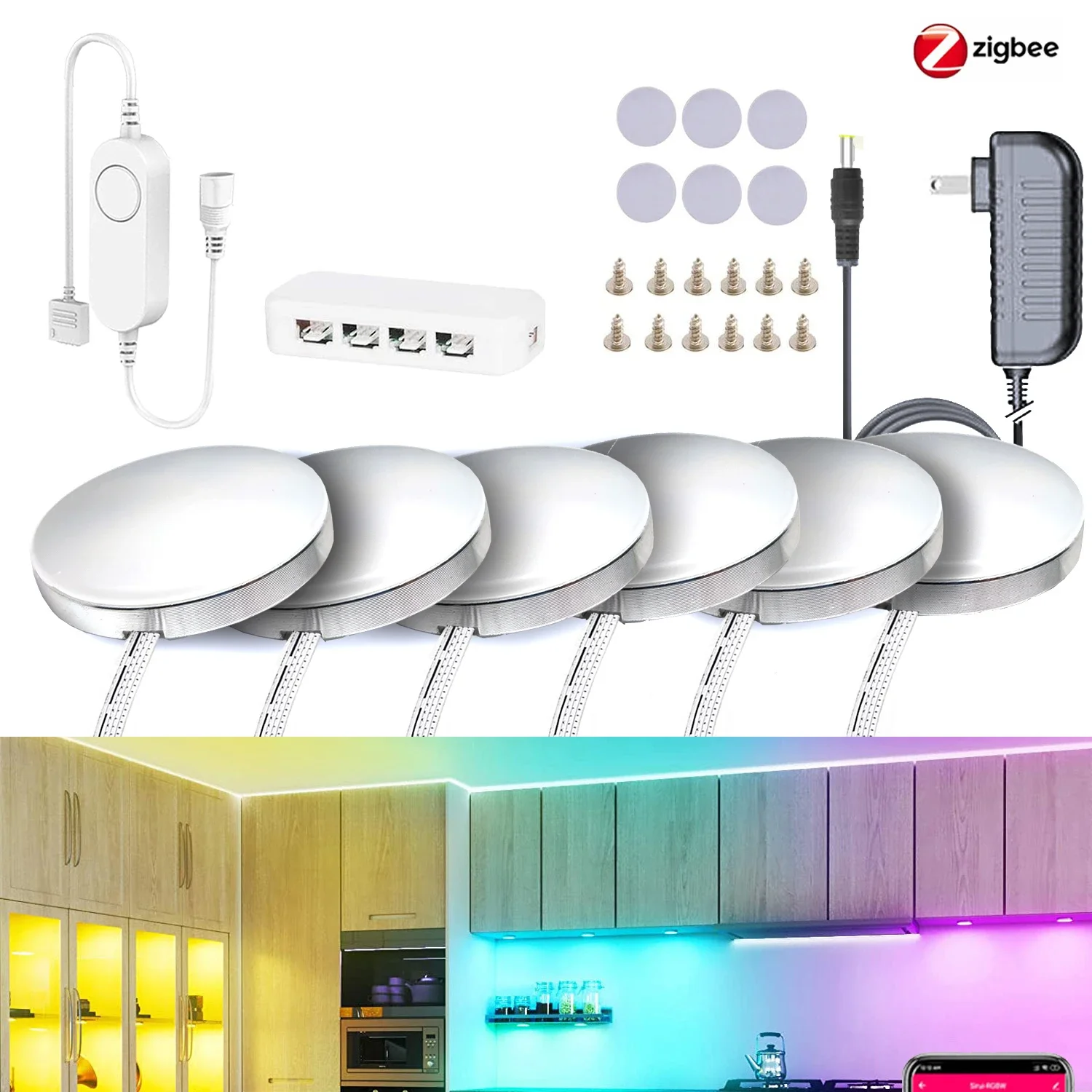

YSRSAI RGB светодиодное освещение под шкафом Zigbee 3.0