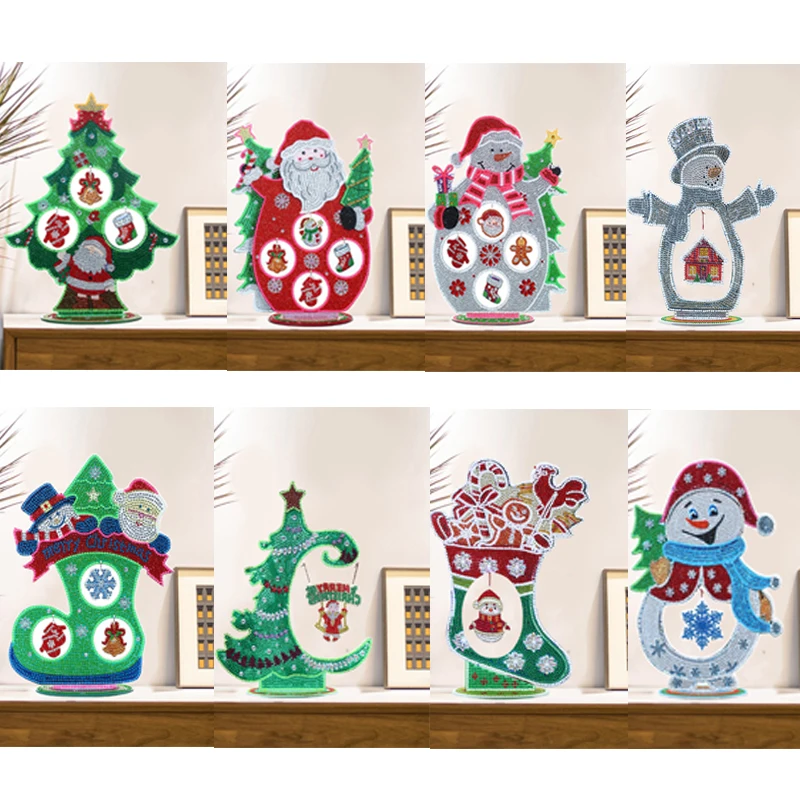 

5D алмазная живопись «сделай сам», мозаика, Хрустальная Рождественская елка, набор для алмазной живописи, украшения для дома, подарки, Нового...