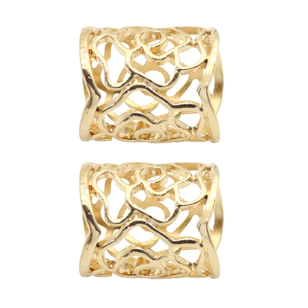 Позолоченные кольца брошь в виде розы шарф с пряжкой скользящая трубка полые