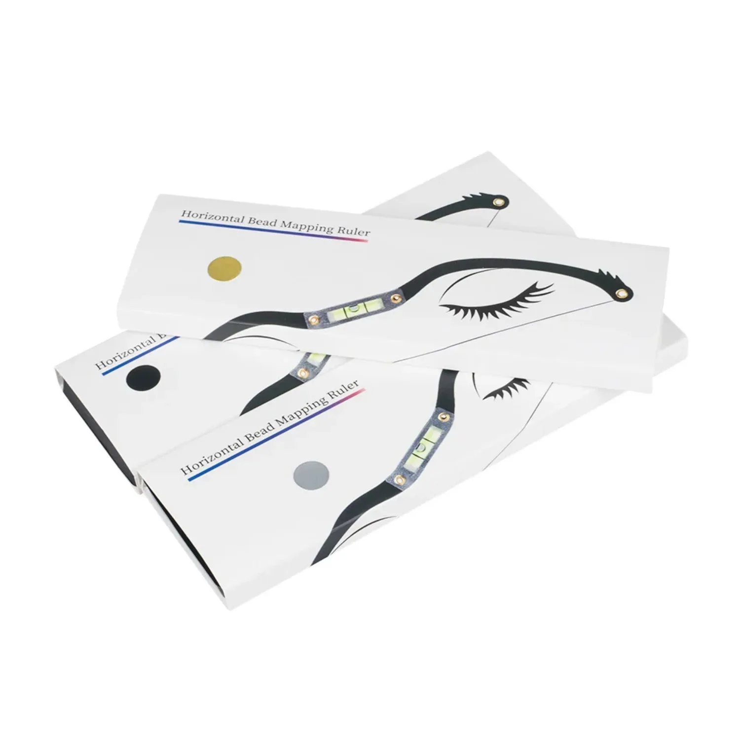 Микроблейдинг полуперманентный макияж линейка с бантом черная измерительная