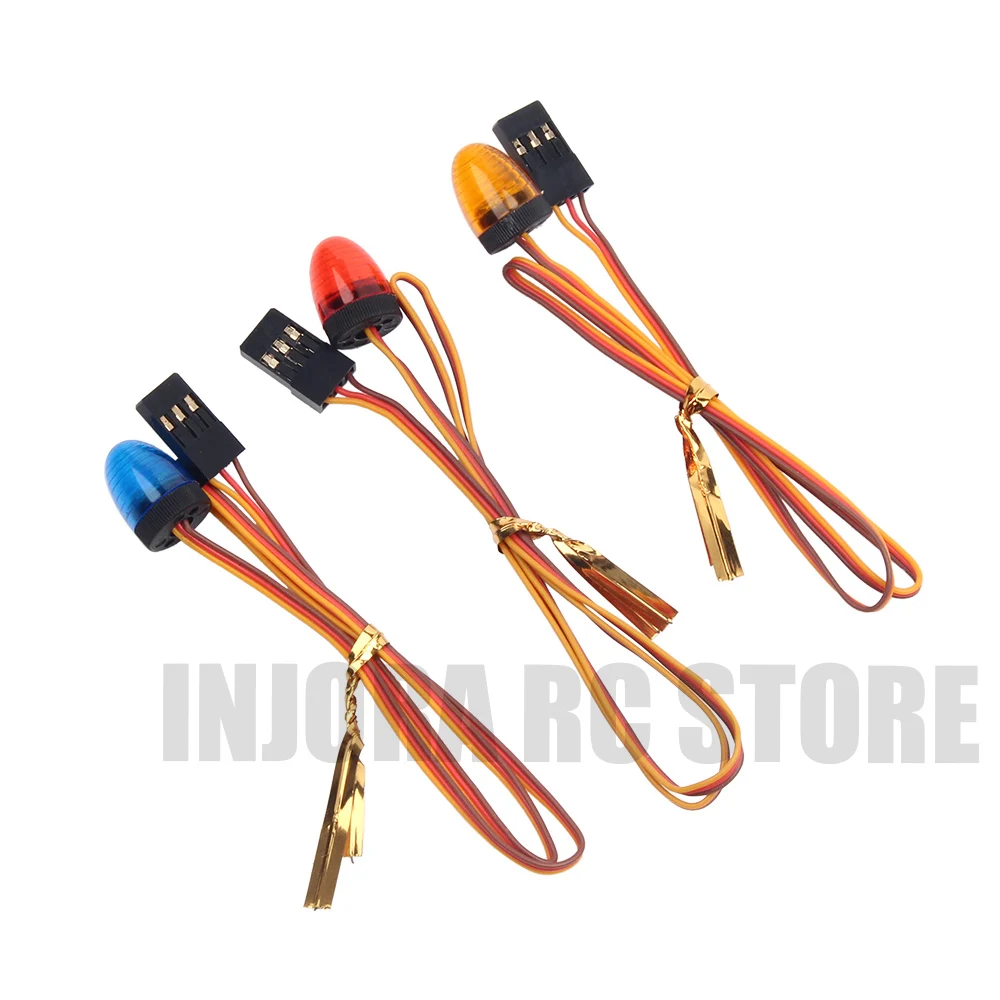 

4PCS LED Lamp Strobing-blasting/Flashing/Rotating Light 4.8-6V for 1:14 Tamiya Tractor RC Excavator Engineering Truck Car
